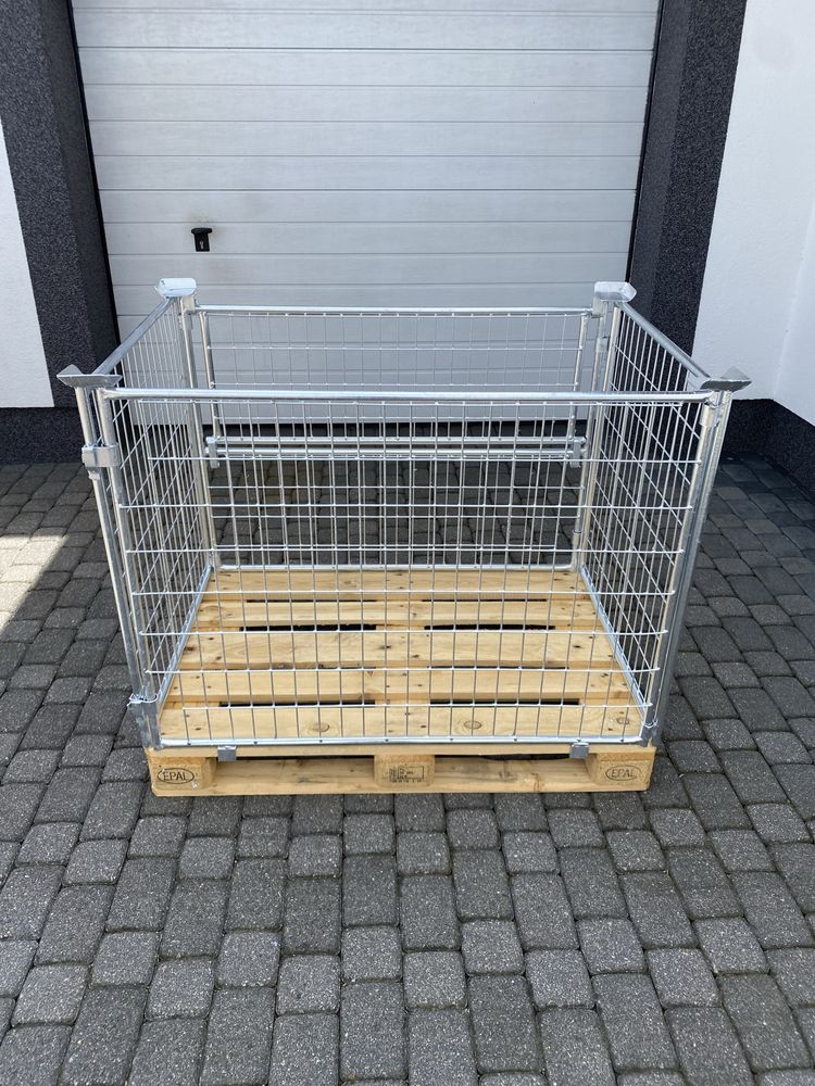 Nadstawka paletowa giterbox gitterbox kosz siatkowy pojemnik skrzynia