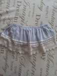Damski crop top w paski z koronką marki Primark