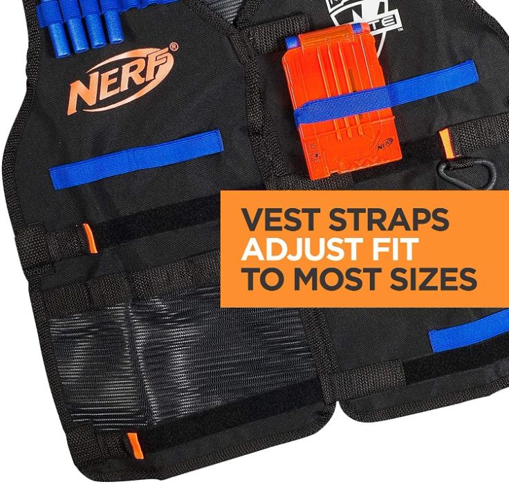 Набор Нерф Оригинал жилет +магазины +пули NERF Tactical Vest A0250