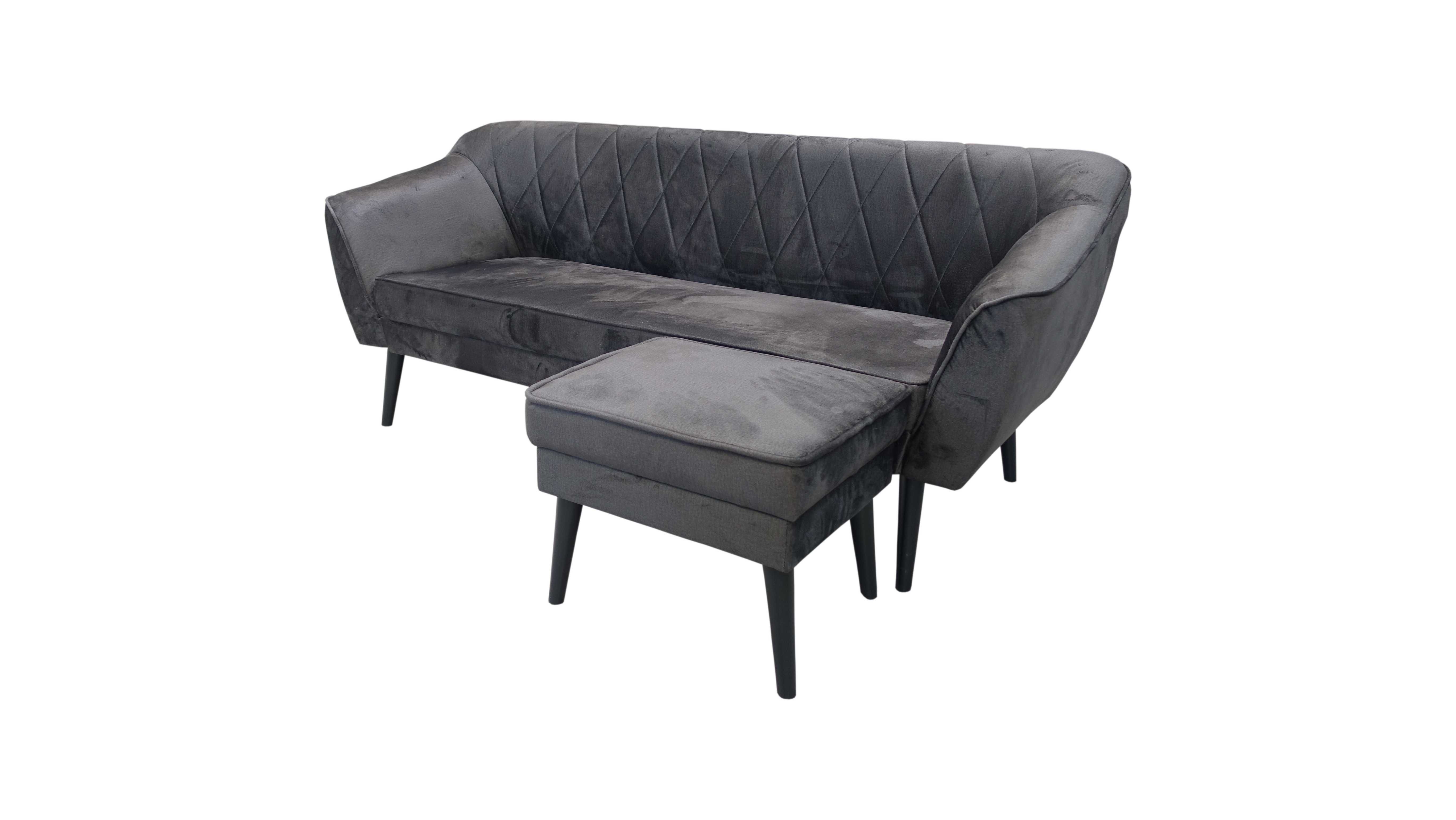 Sofa Fotel Kanapa Skandynawska do salonu,wysokich nogach 1,2,3 osobowe