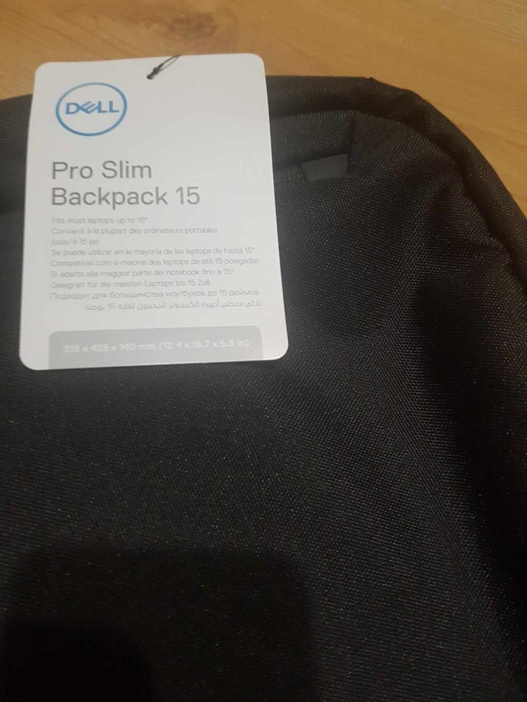 Plecak na laptop, Pro Slim 15, Dell. Nowy.