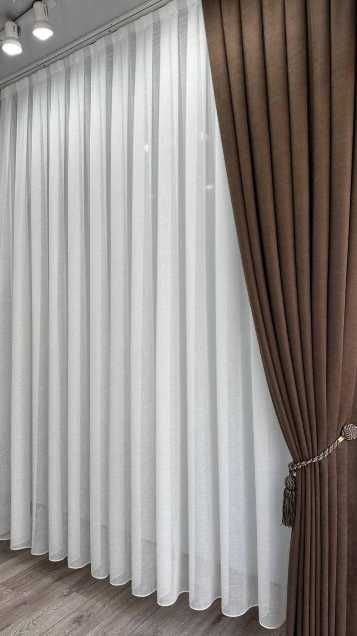 штора мікровелюр на тасьмі 6см