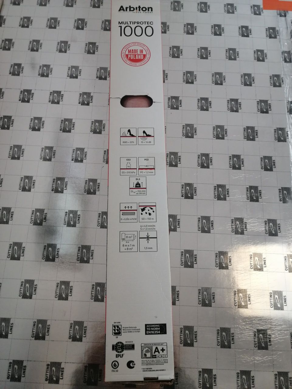 Mata pod panele przeznaczona do ogrzewania podłogowego