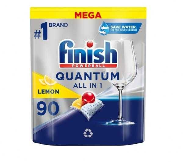 FINISH Quantum All in 1 Lemon Tabletki Kapsułki do Zmywarki 90 sztuk