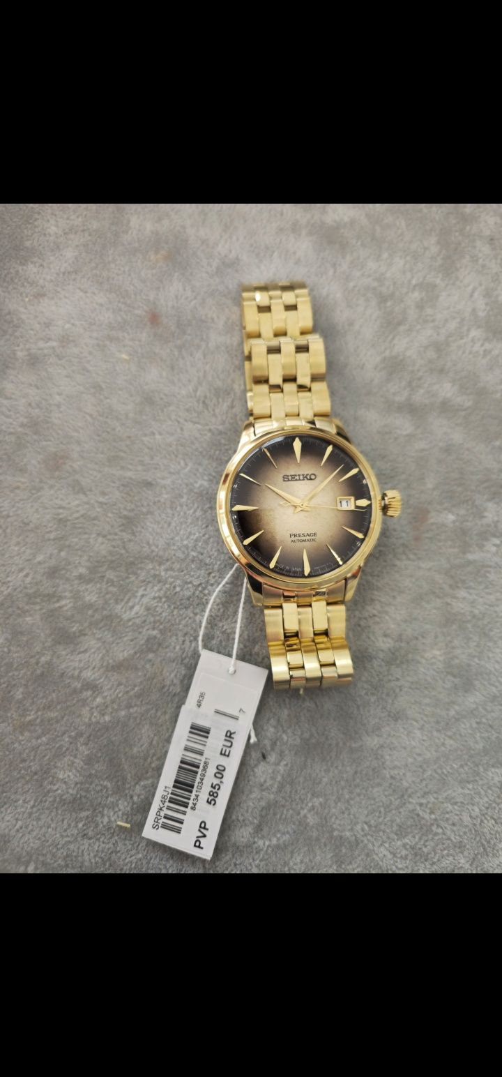 Relogio Seiko dourado