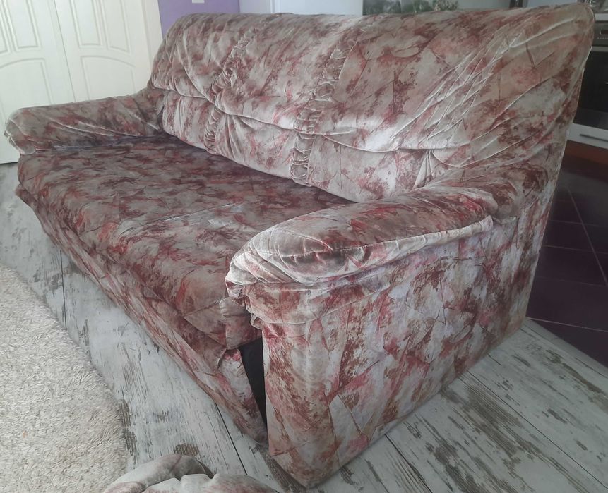 Комплект для вітальні. Вживані розкладний диван та 2 крісла. Самовивіз