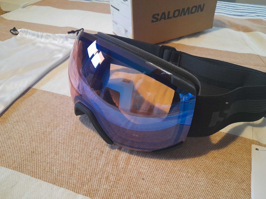 Gogle narciarskie SALOMON RADIUM Frame Black light blue S1
