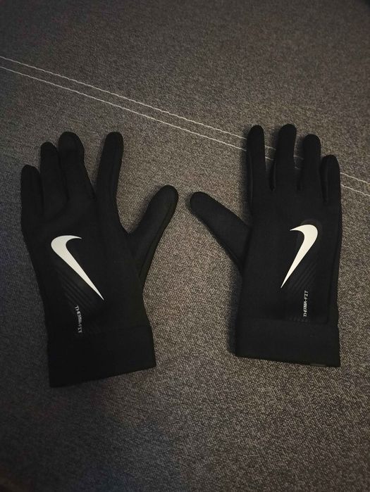 Czarne rękawiczki Nike męskie rozmiar M Therma-Fit klikanie w telefon