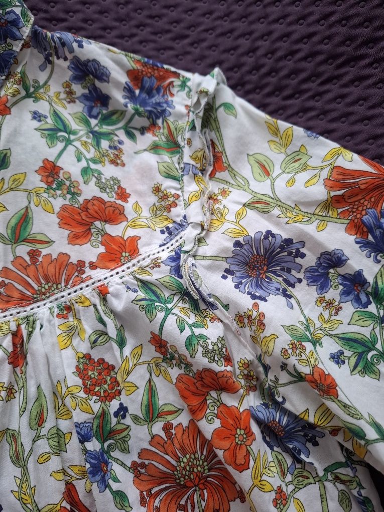 Koszula XS Zara w kwiatki