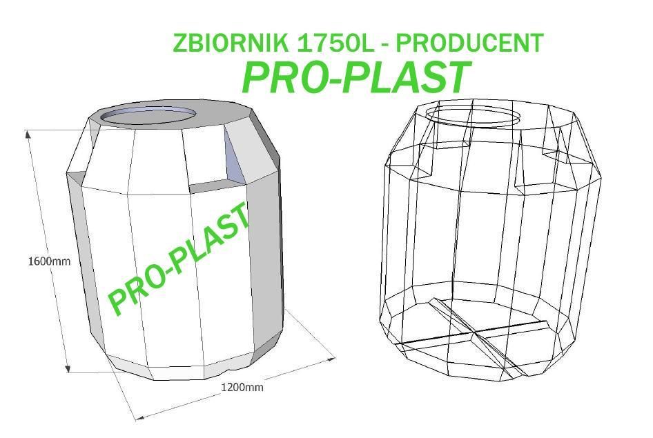 Szambo Ekologiczne 1750L - Zbiornik - Deszczówka - Oczyszczalnia
