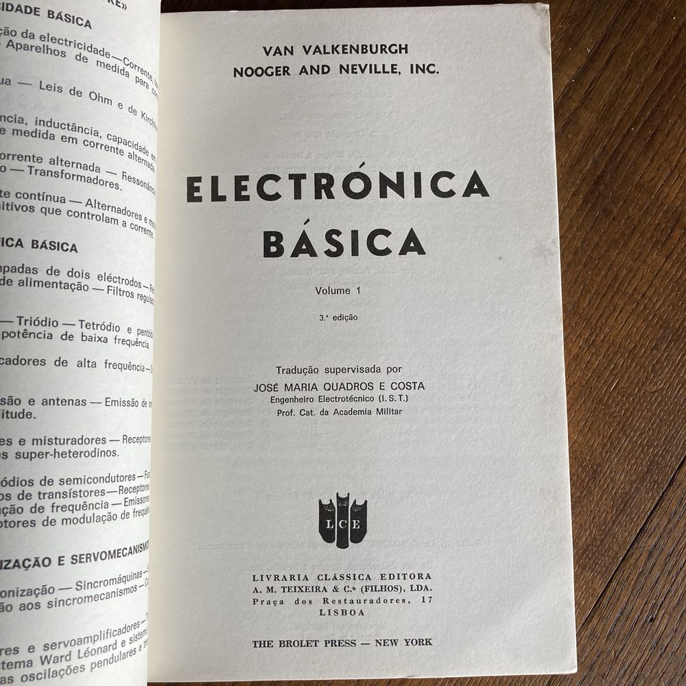 Eletrónica Básica, de Valkenburgh, Nooger & Neville, Inc.