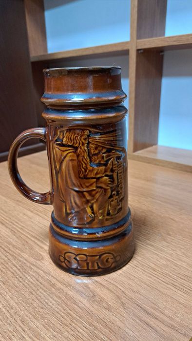 Kufel ceramiczny SITG / KOP NOWA RUDA , brązowy szkliwiony, JARO (16)