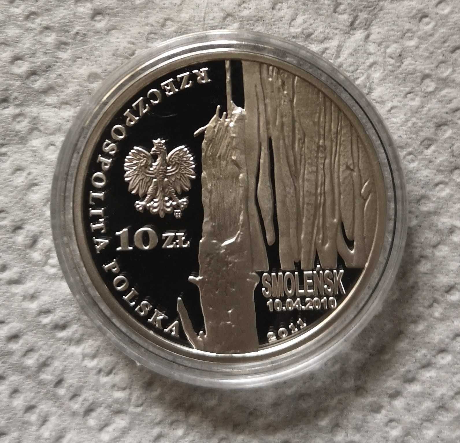 Moneta kolekcjonerska 10 zł 2011 r. Smoleńsk Sławomir Skrzypek