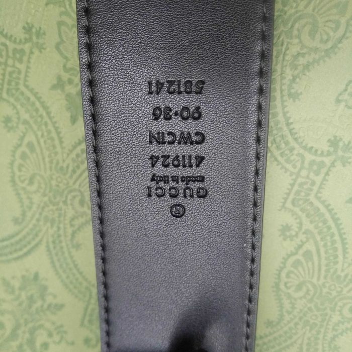 Cinto para Homem GUCCI Logo, couro / pele preto 105cm - Novo, em caixa