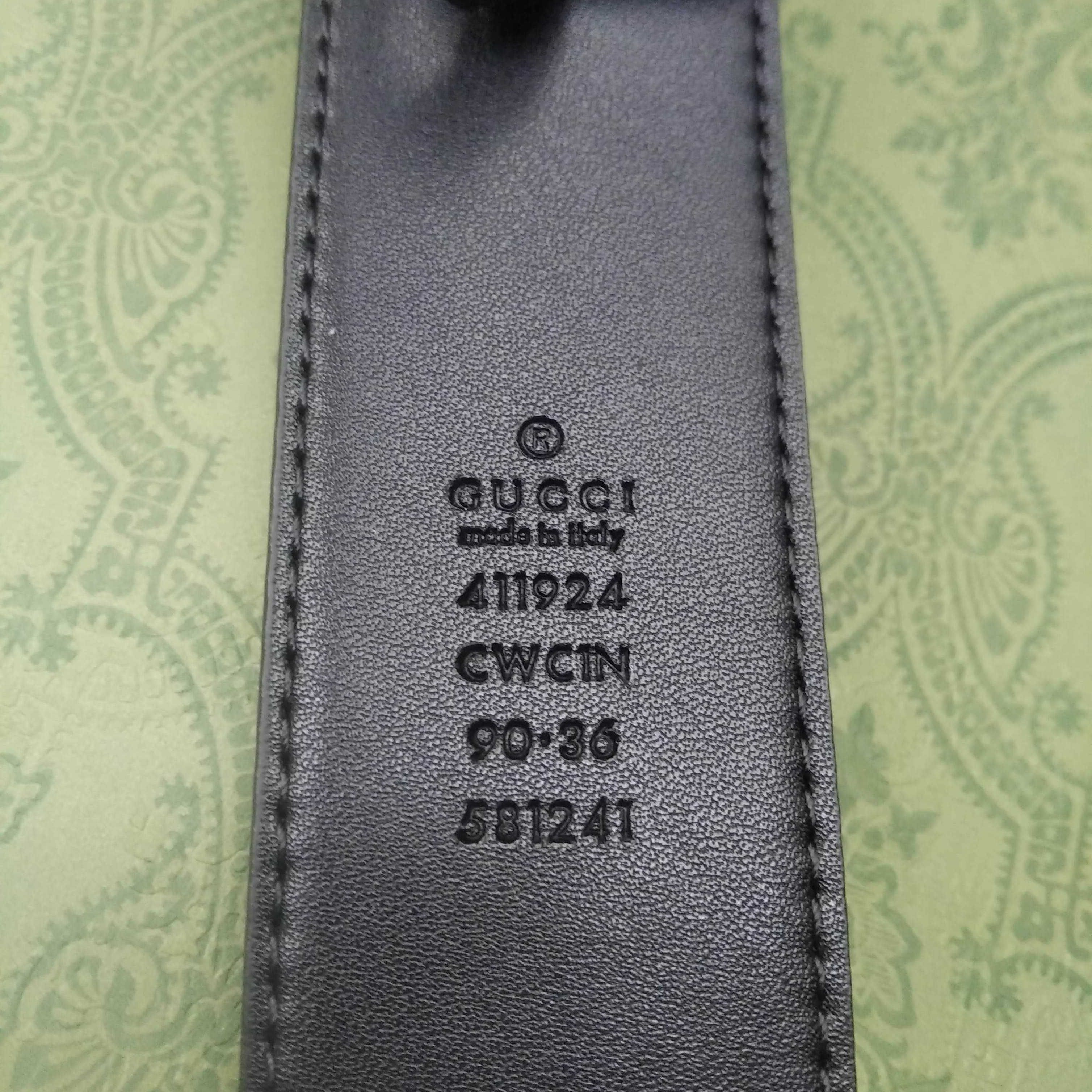 Cinto para Homem GUCCI Logo, couro / pele preto 105cm - Novo, em caixa