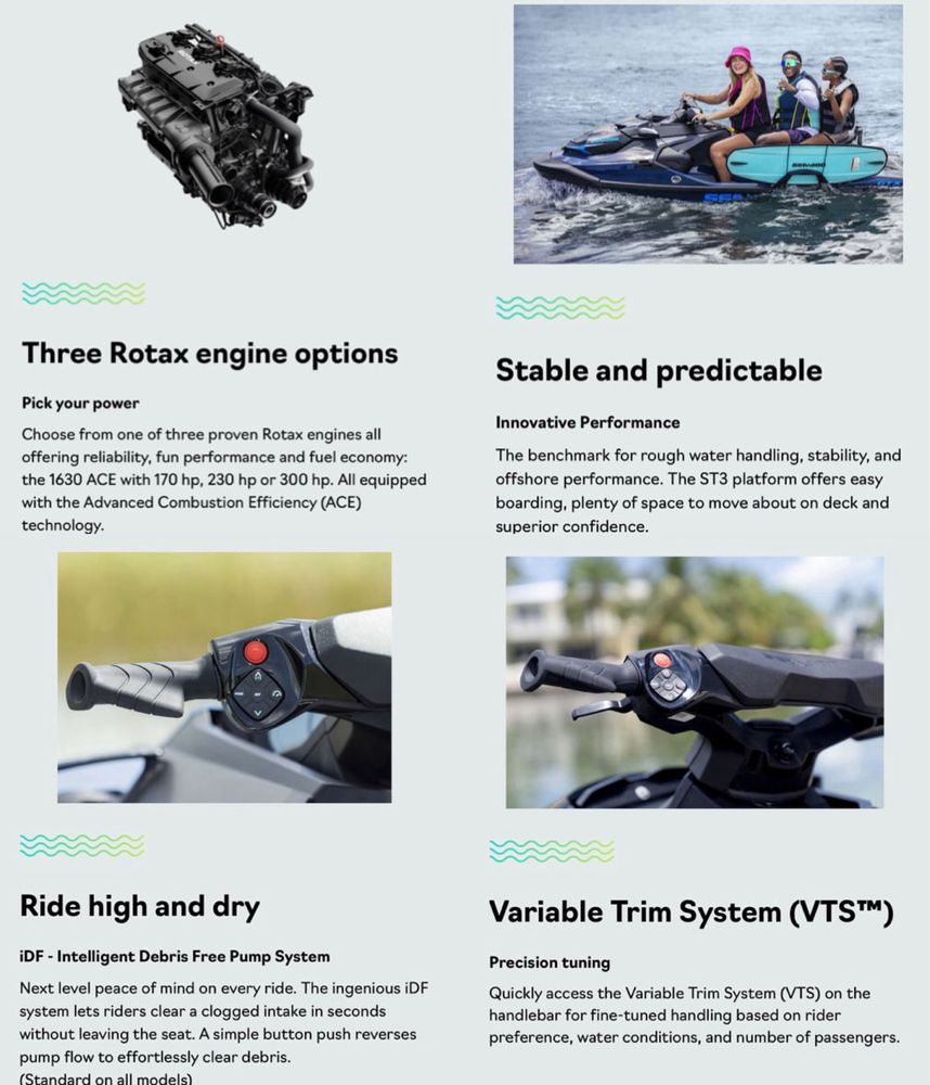 Sea Doo GTX 170 nowy model gwarancja