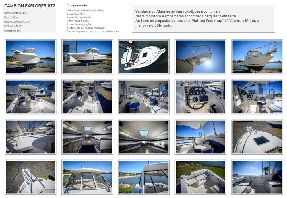 Barco Pesca / Passeio, Aceitam-se propostas para aluguer, troca, etc..