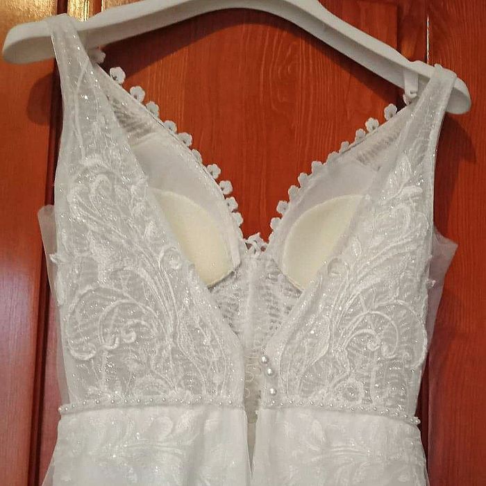 Wyjątkowa suknia ślubna XS / 155+9 cm - ZAPROPONUJ CENĘ < 3