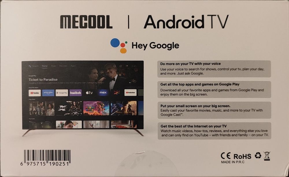 Smart TV tuner 4k DVB-T 2 hevc głosowe wyszukiwanie