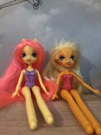 My little pony, mlp, Equestria girls apple jack and fluttershy