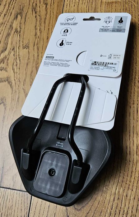 Siodełko Decathlon Btwin gravelowe/szosowe/MTB 30° Comfort 155mm