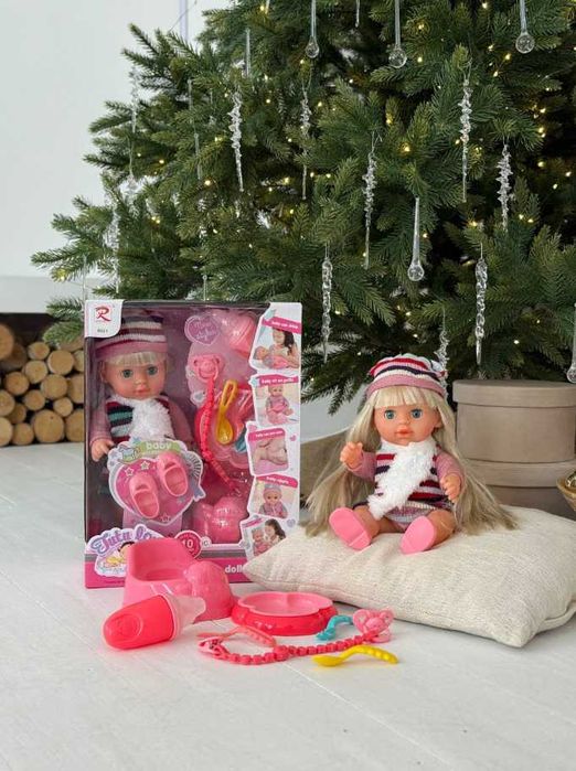 функціональний пупс лялька з набіром для годування