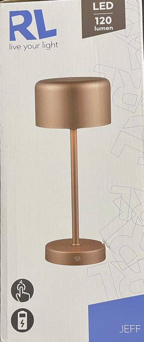 Lampa stołowa JEFF LED miedź
