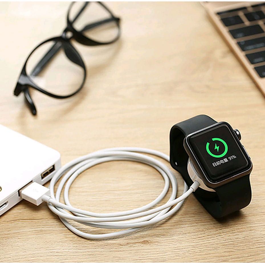 Kabel Magnetyczny Ładowarka Do Zegarka Apple Watch 1M (Biała)