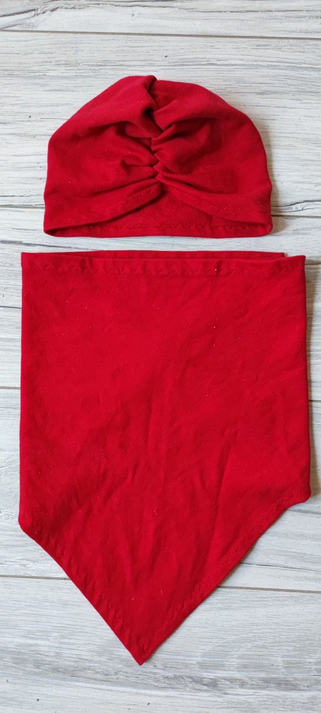 Turban z apaszką komplet