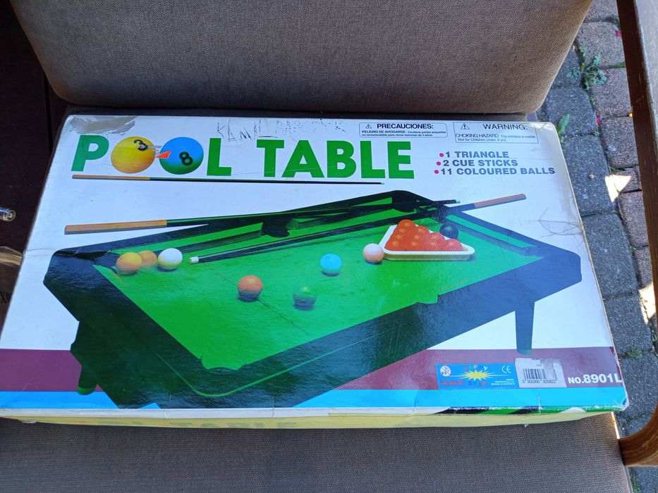 Stary mini stół do bilarda