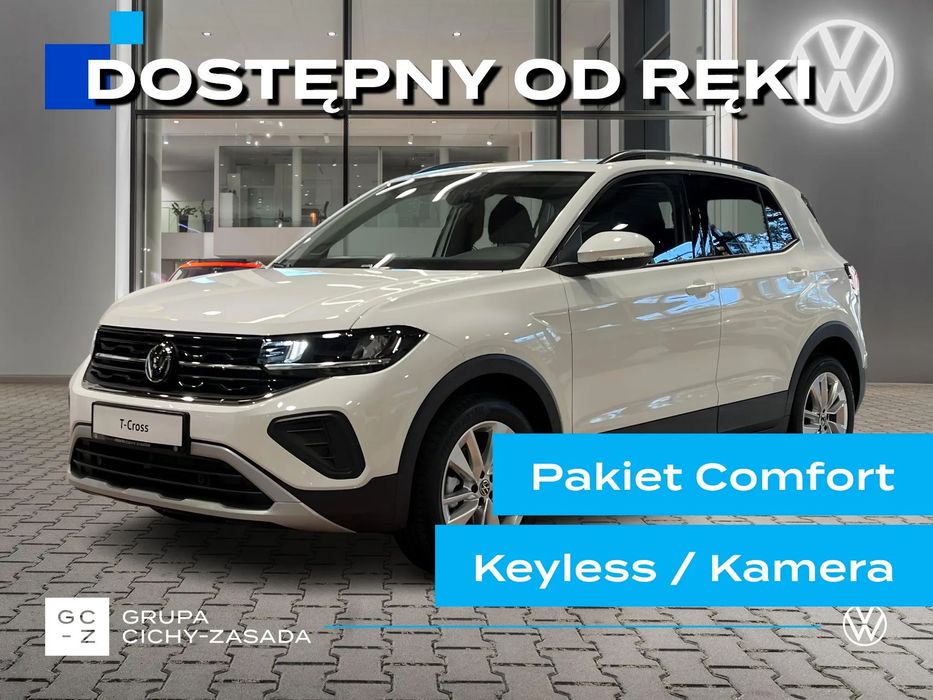 Volkswagen T-Cross Life Plus 1.0 TSI 95 KM man 17' Led Kamera Keyless Comfort APP