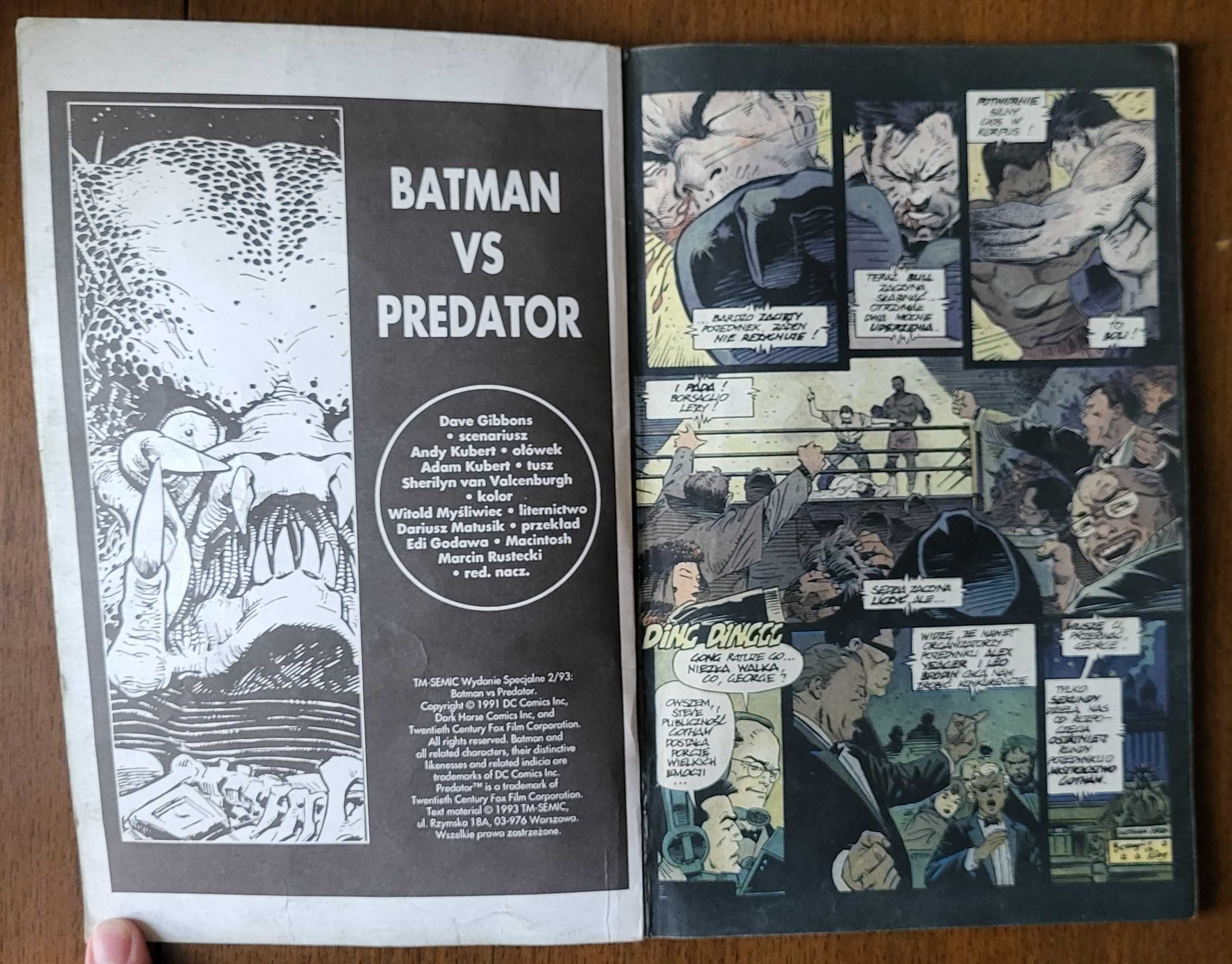 Batman versus Predator 2/93 - Komiks TM-Semic