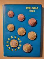 Zestaw monet komplet 2003 (Prototyp Euro) - POLSKA miasta