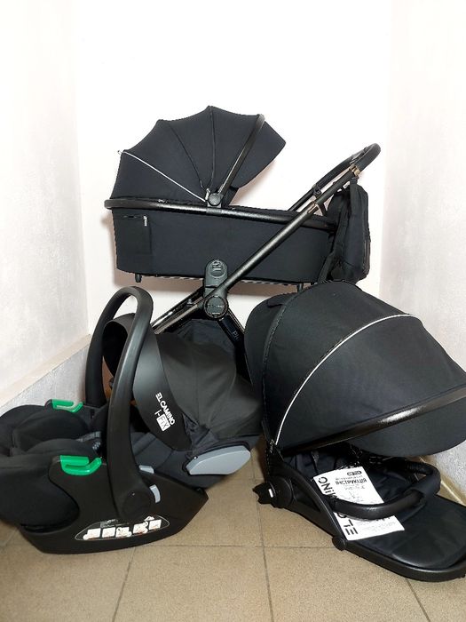 Коляска EL.CAMINO PRESTIGE +автокрісло автолюлька El.camino I-FIX