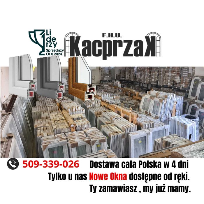 OKNO KacprzaK 50X90 Okna Nowe PCV Wysyłka 24h
