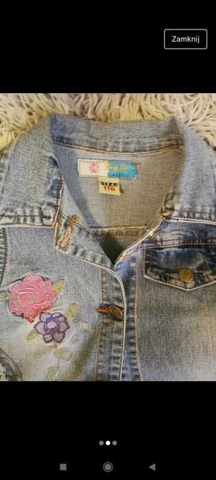 Kamizelka dla dziewczynki z dżinsu