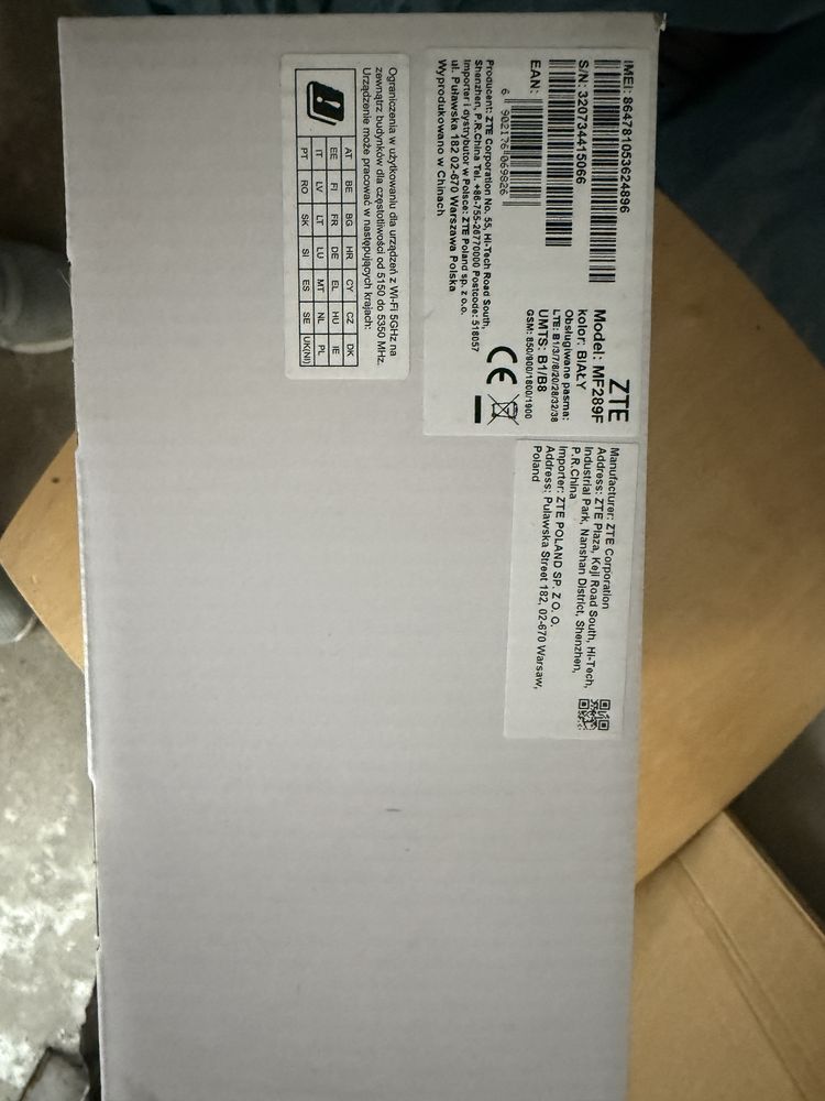 Router ZTE MF289F nowy, nigdy nie otwierany