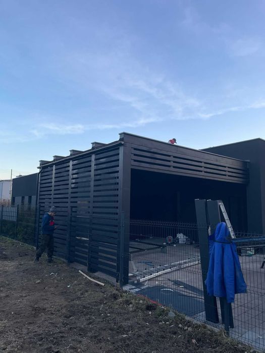 Wiata garażowa drewniana dwustanowiskowa PRODUCENT