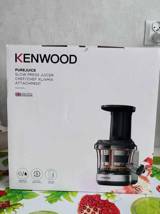 Wyciskarka wolnoobrotowa Kenwood KAX720PL przystawka