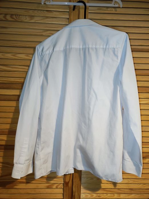 Biała koszula dla chłopca na długi rękaw