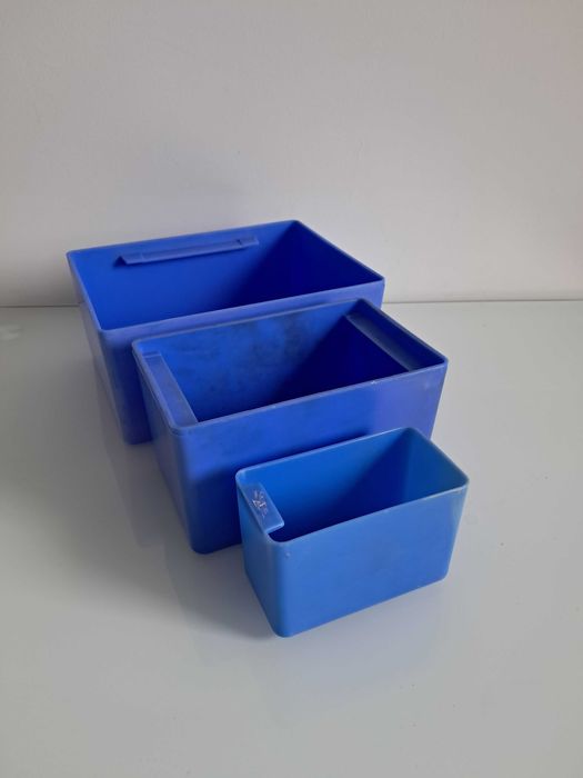 Pojemnik organizer kuweta warsztatowa skrzynka komplet 3 sztuki