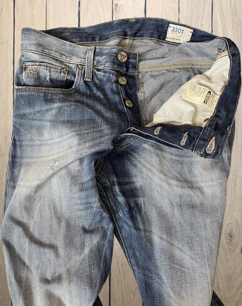 G-Star Raw 3301 Straight roz. W32 L34 męskie dżinsy