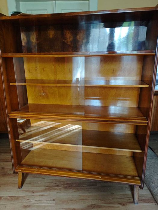 Biblioteka Tatra – vintage, orzech wysoki połysk, lata 70-te