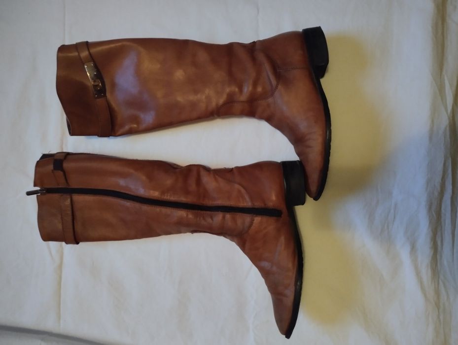 Чоботи весняні шкіряні