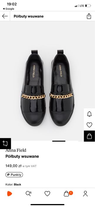 Anna Field 35 buty wsuwane