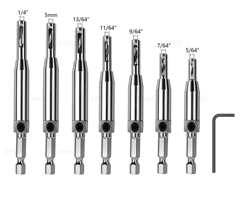 Сверла самоцентрирующиеся столярные (набор 7 шт) свердло набір