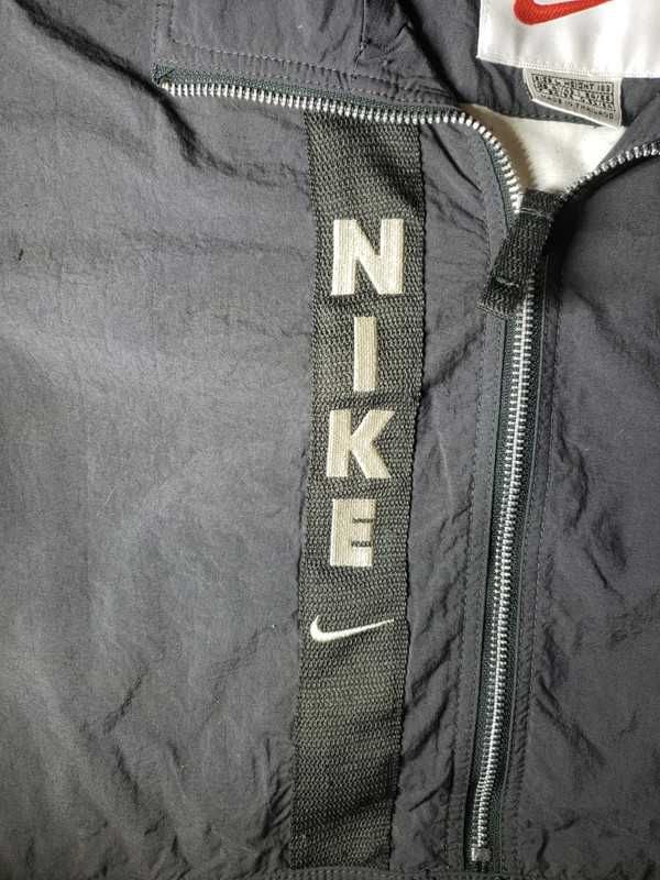 Kurtka Nike Vintage swoosh swag y2k 90's Jacket baggy khaki czarna