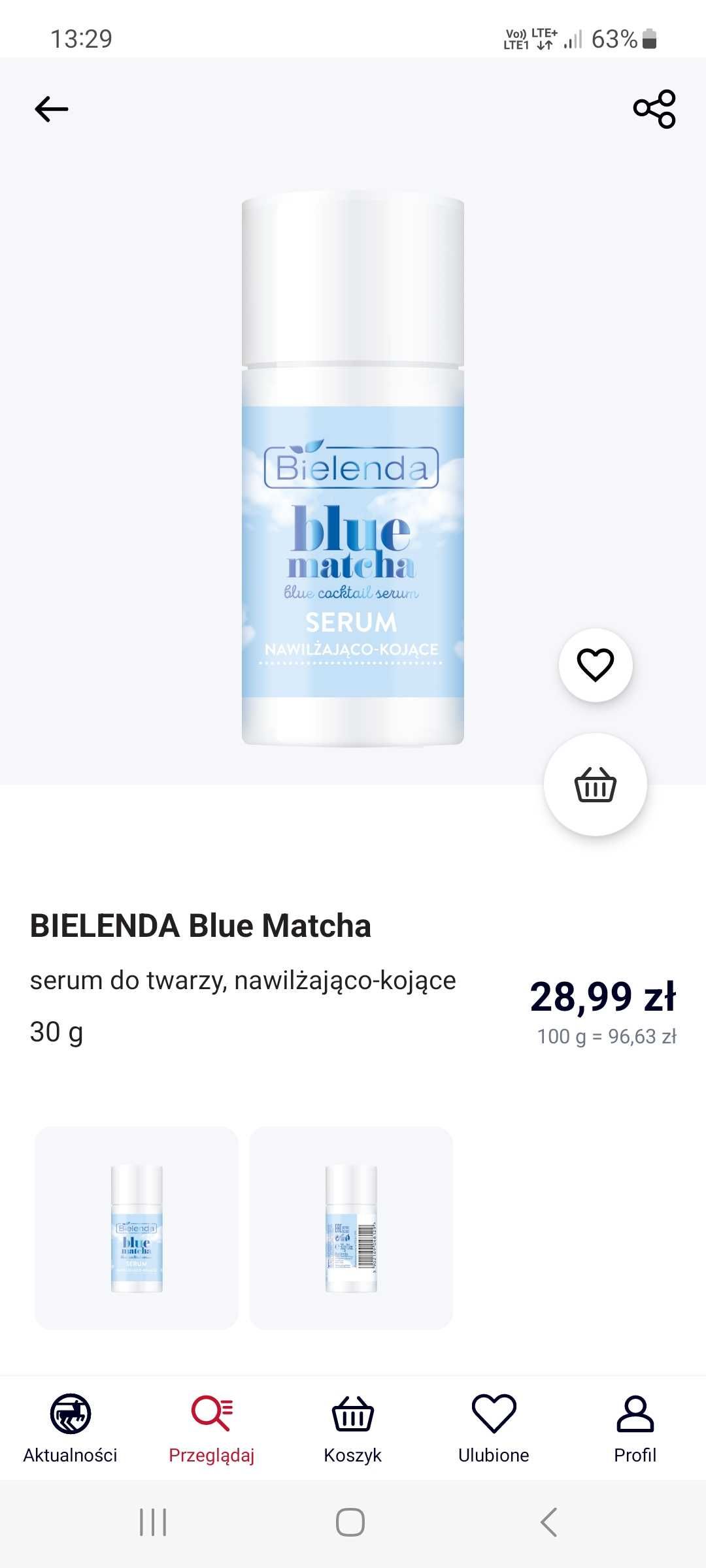 Serum blue matcha bielenda