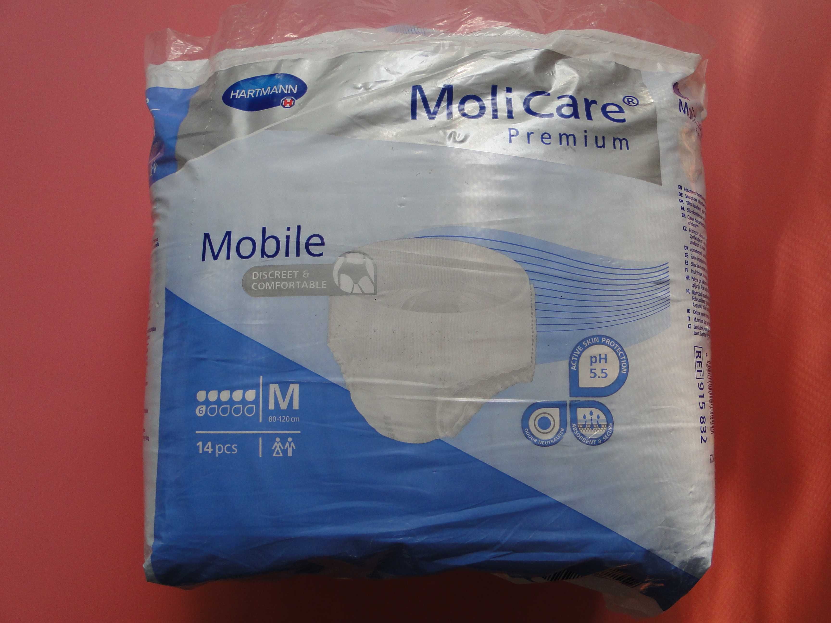 MoliCare Mobile Premium pieluchomajtki rozm. M 14szt