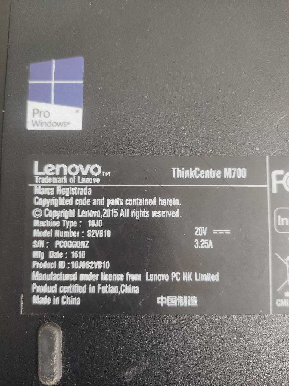 Комп'ютер(Міні-ПК).Lenovo thinkcentre m700